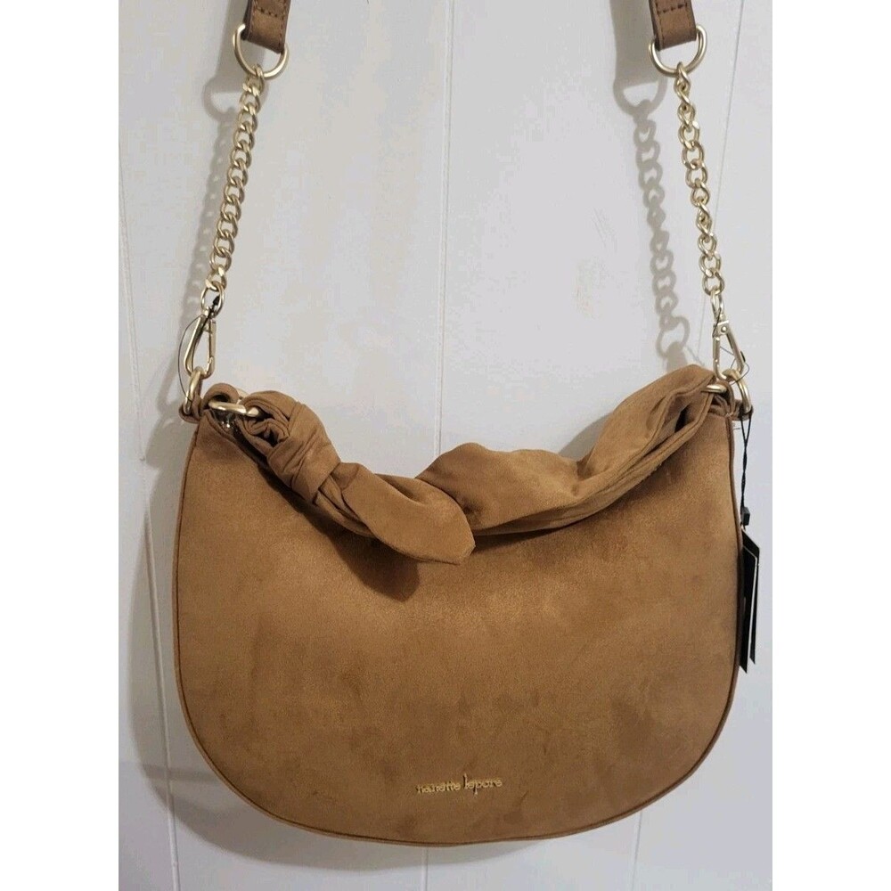 Nanette Lepore Marlie Crossbody Purse Bag/Handbag NWT Suade Camel